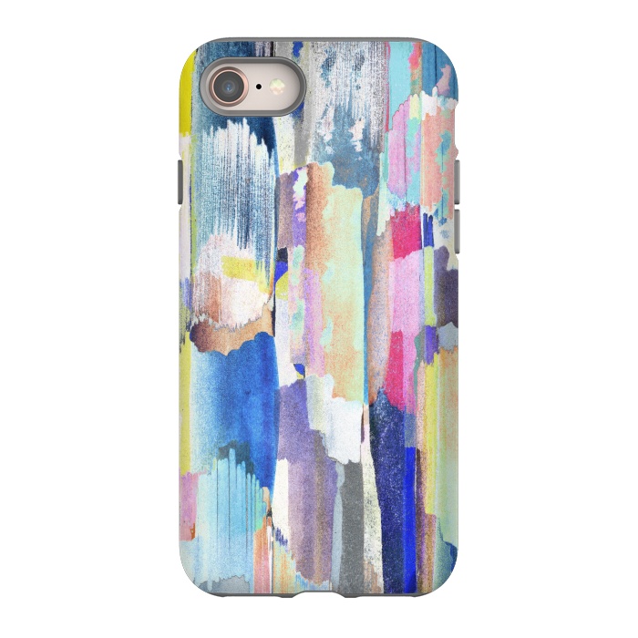 iPhone 8 StrongFit Colorful paint brushstrokes by Oana 