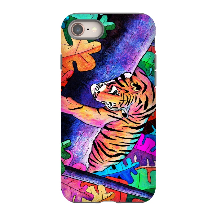 iPhone 8 StrongFit The lazy tiger by Steve Wade (Swade)
