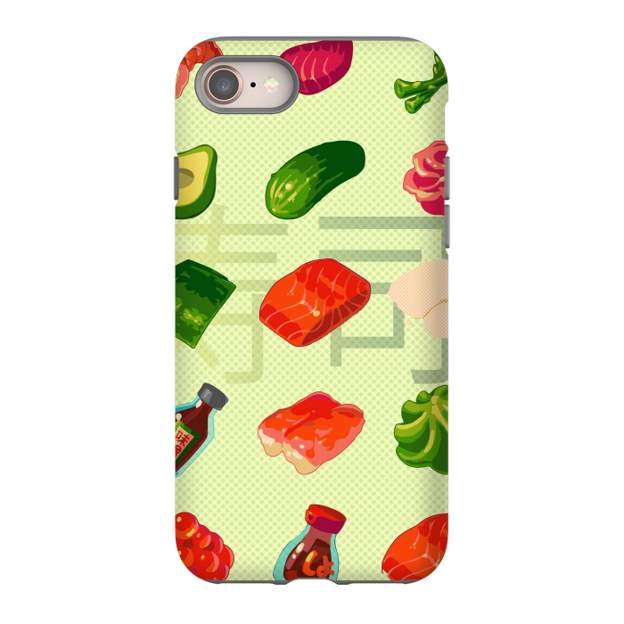 iPhone 8 StrongFit Sushi Pattern by Carlos Maciel