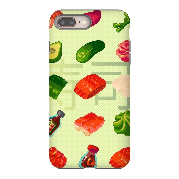 iPhone 8 plus StrongFit Sushi Pattern by Carlos Maciel