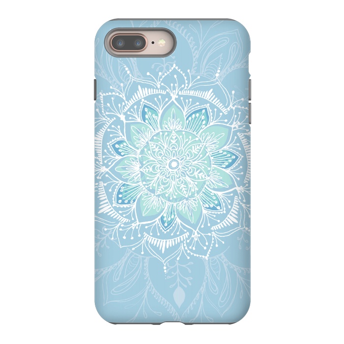 iPhone 8 plus StrongFit Baby Blue  by Rose Halsey