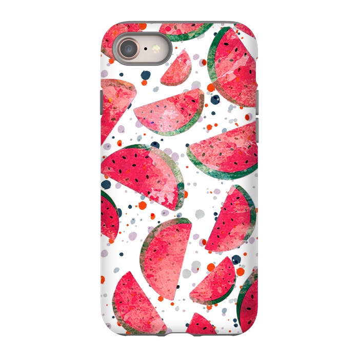 iPhone 8 StrongFit Splattered watermelons by Oana 