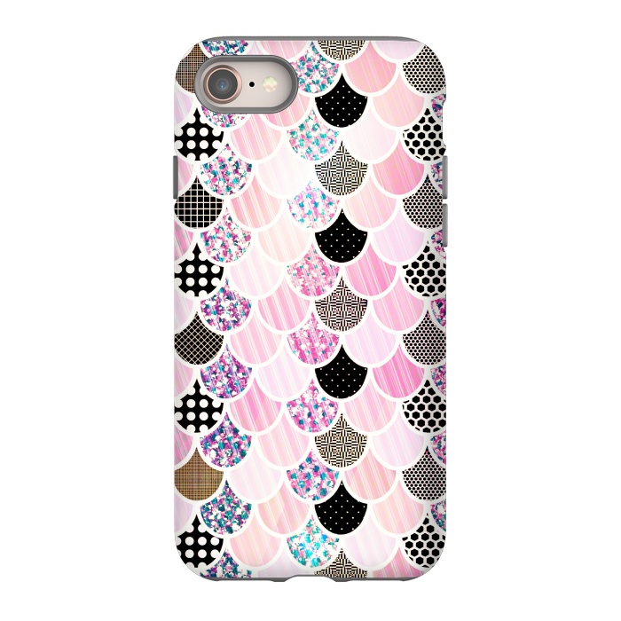 iPhone 8 StrongFit cute pink mermaid by Jms