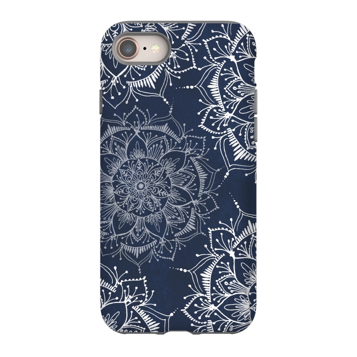 iPhone 8 StrongFit Floral Blue by Rose Halsey