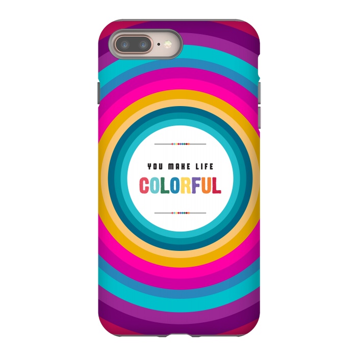 iPhone 8 plus StrongFit life is colorful by TMSarts