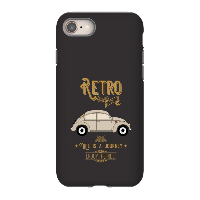 iPhone 8 StrongFit retro vintage car by TMSarts