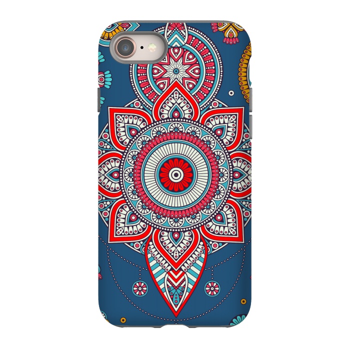 iPhone 8 StrongFit Blue Mandala Of The Indians  by ArtsCase