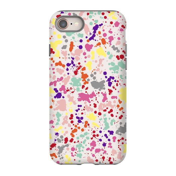 iPhone 8 StrongFit Color Splatter Drops by Ninola Design