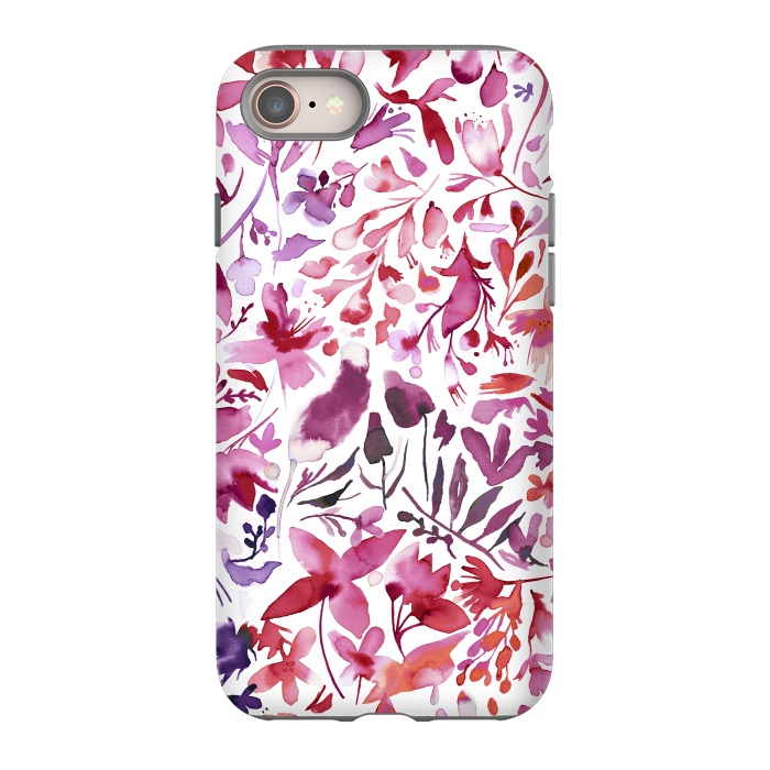 iPhone 8 StrongFit Flower Plants Coral Ivy by Ninola Design