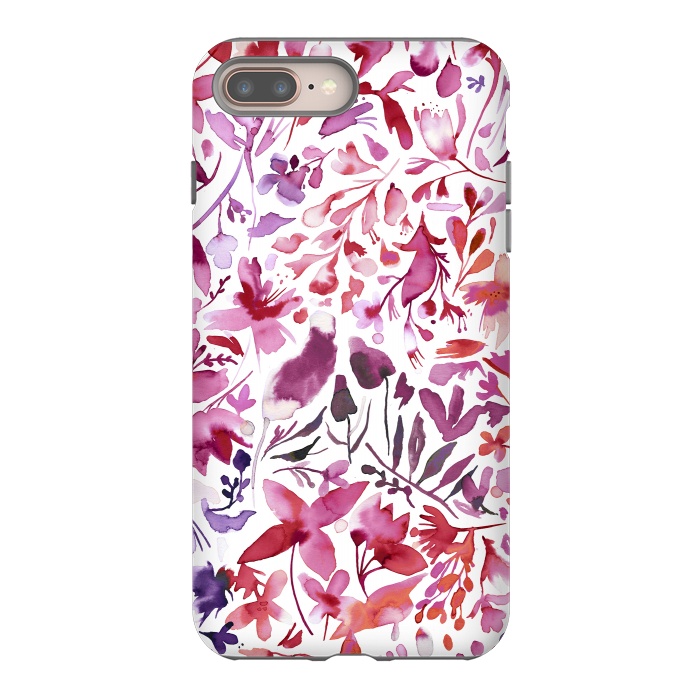 iPhone 8 plus StrongFit Flower Plants Coral Ivy by Ninola Design