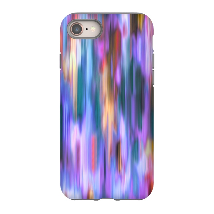iPhone 8 StrongFit Iridiscent Abstract Lines by Ninola Design