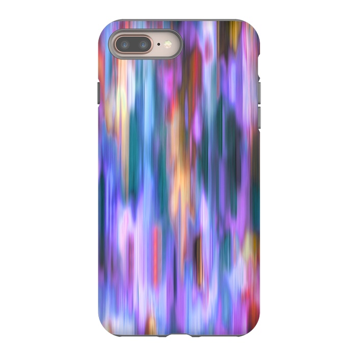 iPhone 8 plus StrongFit Iridiscent Abstract Lines by Ninola Design