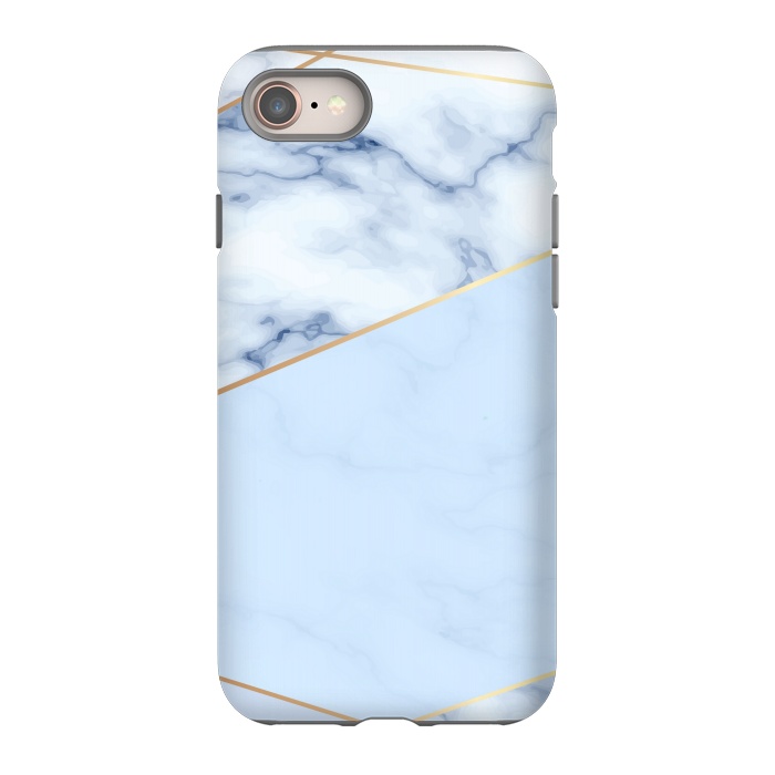 iPhone 8 StrongFit BLUE MARBLE PATTERN by MALLIKA