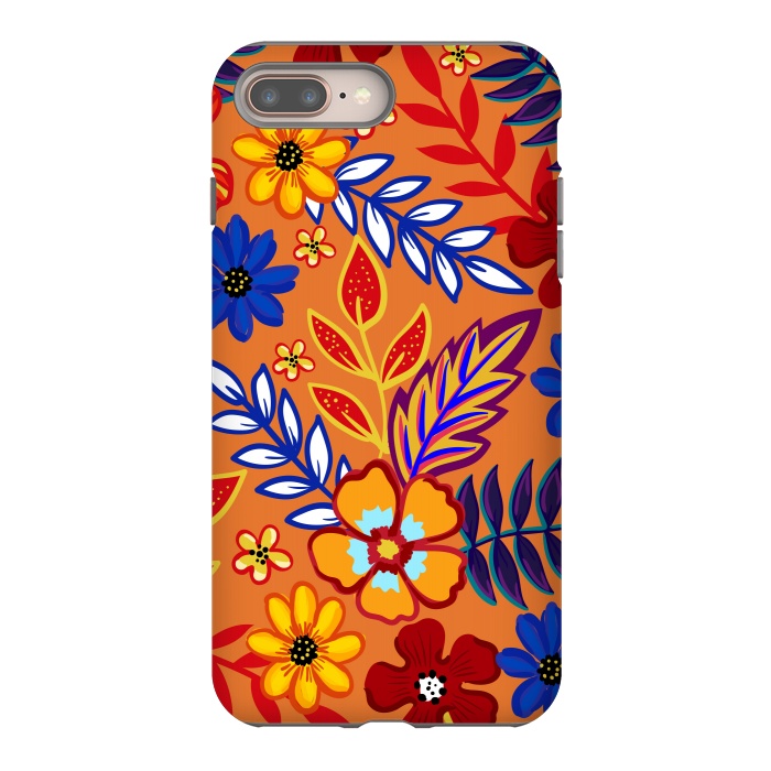 iPhone 8 plus StrongFit Flowers In The Tropics by ArtsCase
