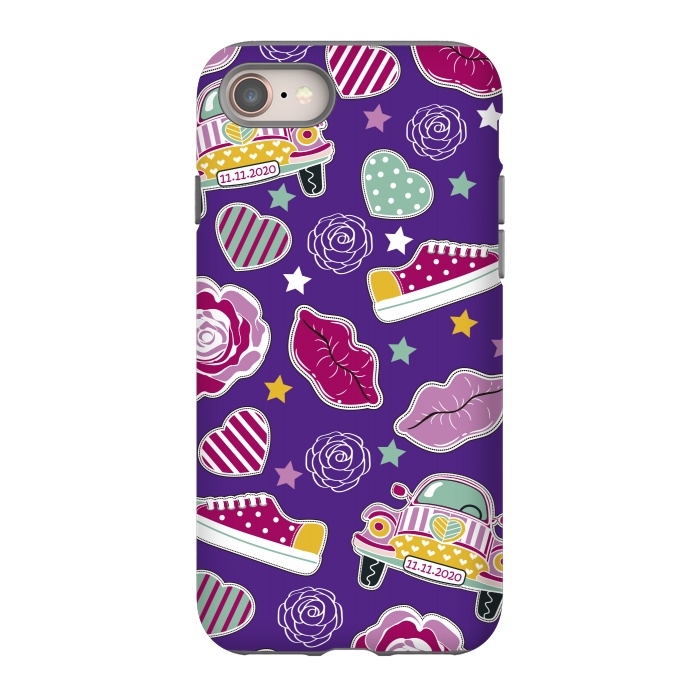 iPhone 8 StrongFit Purple Hippie Style by ArtsCase