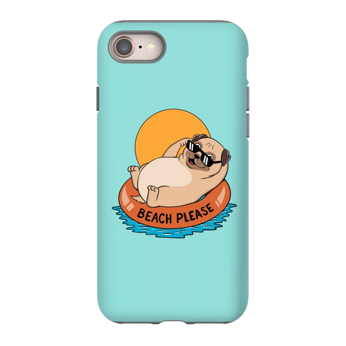 iPhone 8 StrongFit Beach Please by Coffee Man