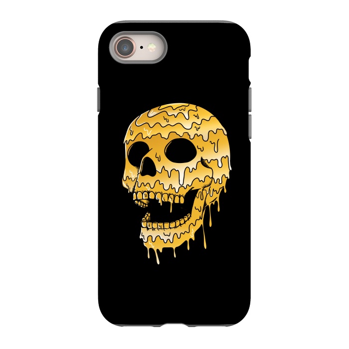 iPhone 8 StrongFit Gold Skull by Coffee Man
