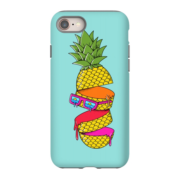 iPhone 8 StrongFit Pineapple Colors by Coffee Man