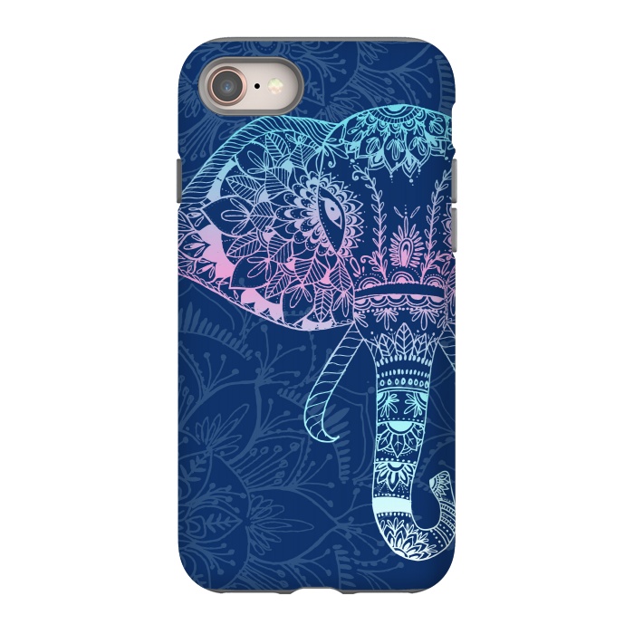 iPhone 8 StrongFit Elephant Floral by Rose Halsey