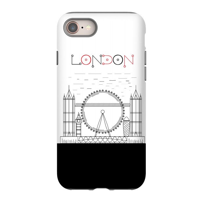 iPhone 8 StrongFit london line art by TMSarts