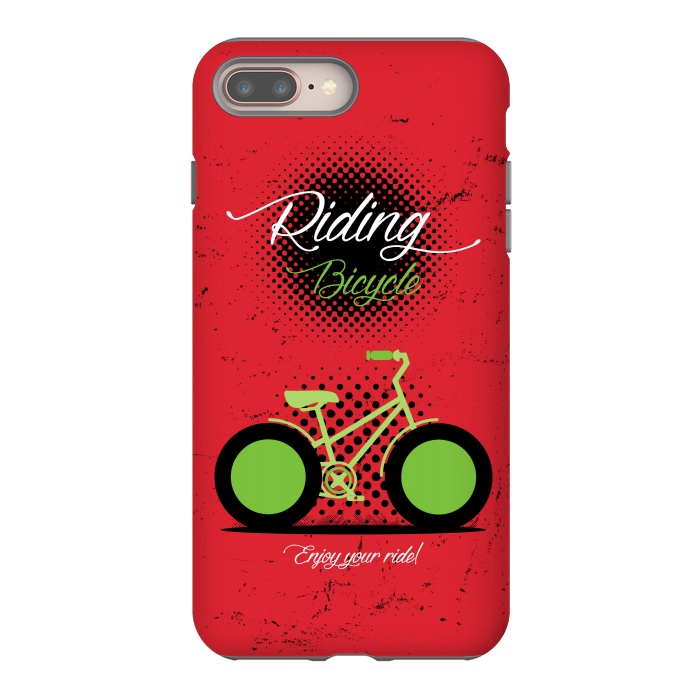 iPhone 8 plus StrongFit riding bicycle by TMSarts