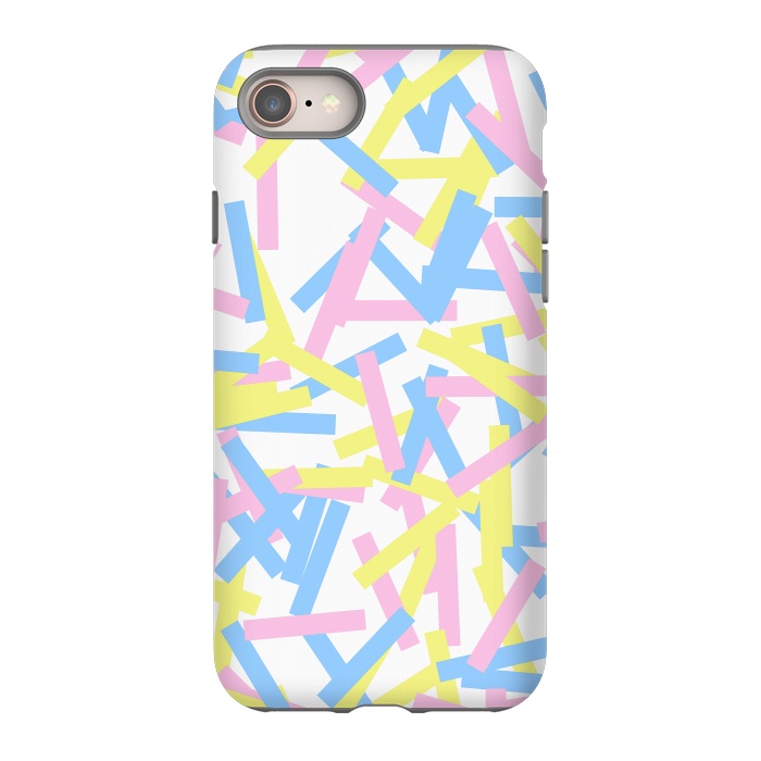 iPhone 8 StrongFit Rectangular Confetti Pastel by Ninola Design