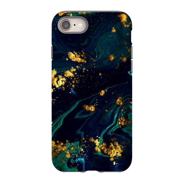 iPhone 8 StrongFit Golden Sparks In The Sea by ArtsCase