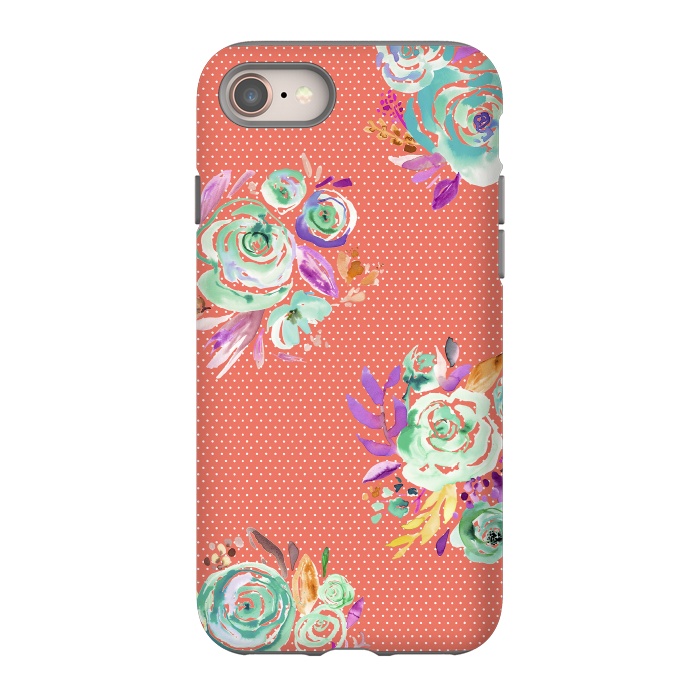 iPhone 8 StrongFit Red Sweet Roses Bouquet by Ninola Design