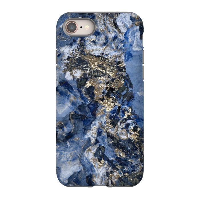 iPhone 8 StrongFit Glamorous Blue Mineral by Andrea Haase
