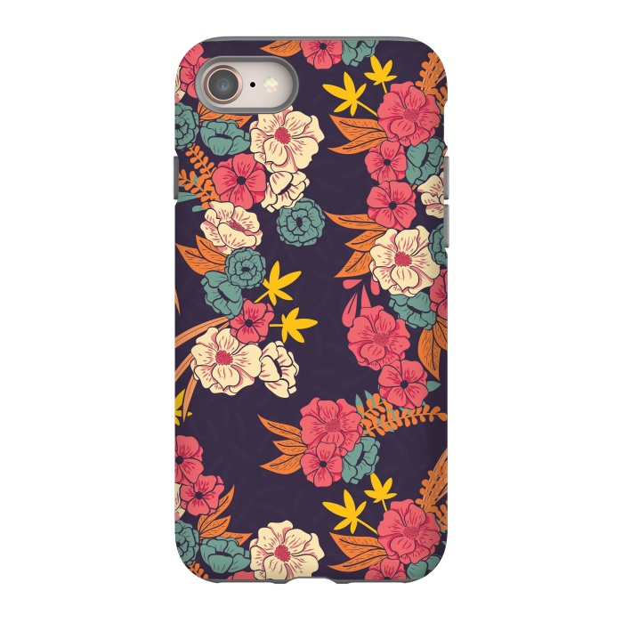 iPhone 8 StrongFit Dark Floral Garden 003 by Jelena Obradovic