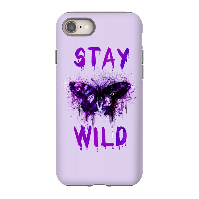 iPhone 8 StrongFit Stay Wild Butterfly by Andrea Haase