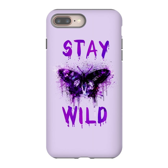 iPhone 8 plus StrongFit Stay Wild Butterfly by Andrea Haase