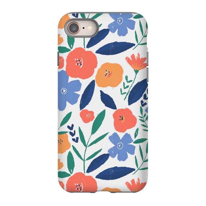 iPhone 8 StrongFit bold minimal flower pattern by lauradidthis