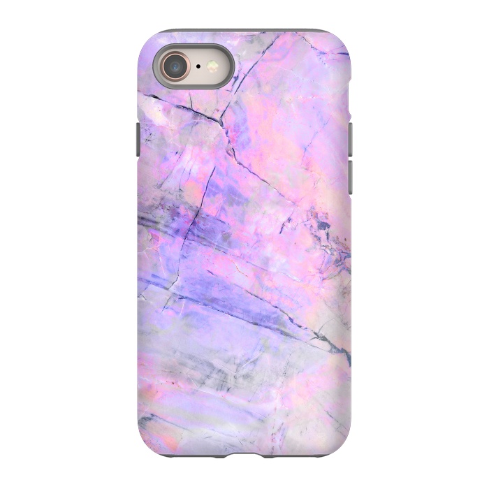 iPhone 8 StrongFit Purple pink pastel marble by Oana 