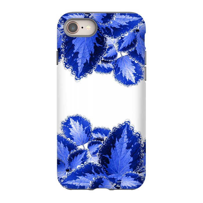 iPhone 8 StrongFit Blue Flowers by Ashley Camille