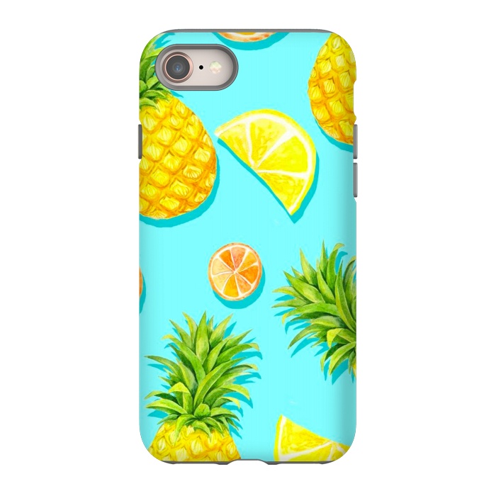 iPhone 8 StrongFit pineapple and grapefruit by haroulita