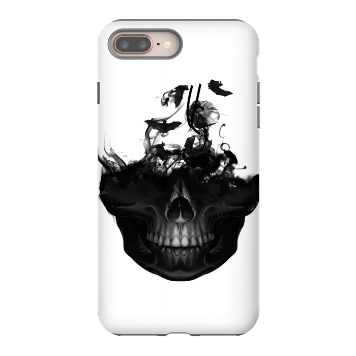 iPhone 8 plus StrongFit black skull by haroulita