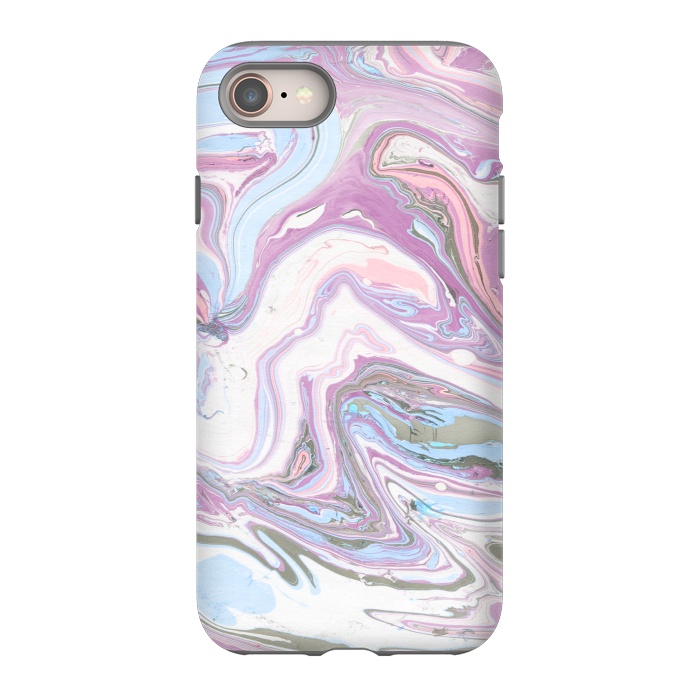 iPhone 8 StrongFit purple marble art by haroulita