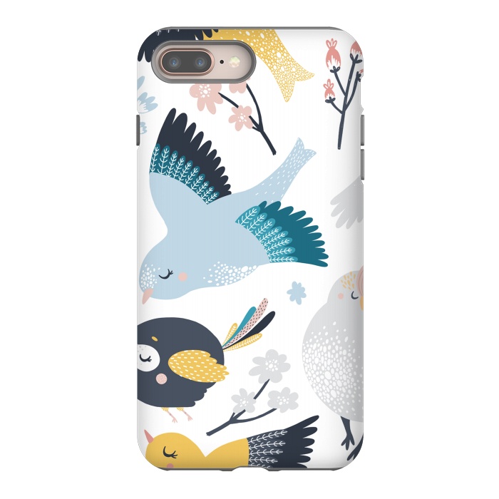 iPhone 8 plus StrongFit birds pattern by haroulita