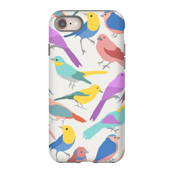 iPhone 8 StrongFit colroful birds by haroulita