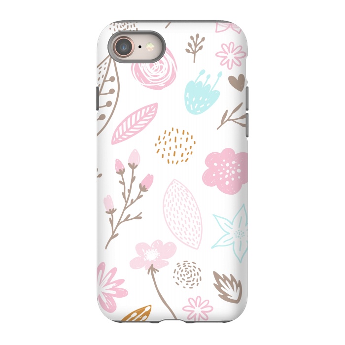 iPhone 8 StrongFit multi floral pattern x by haroulita