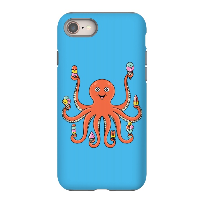 iPhone 8 StrongFit Octopus Ice Creams by Coffee Man