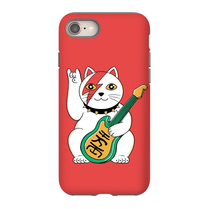 iPhone 8 StrongFit Cat Lucky by Coffee Man