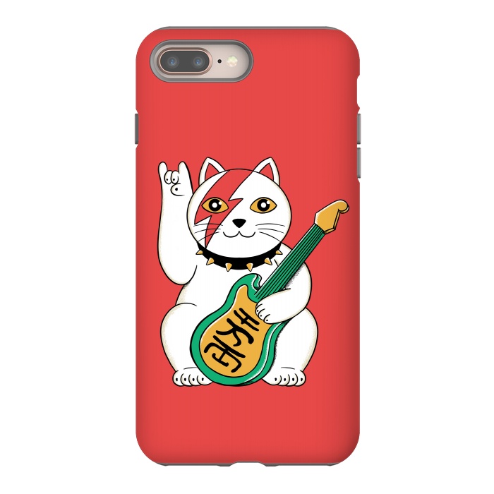 iPhone 8 plus StrongFit Cat Lucky by Coffee Man