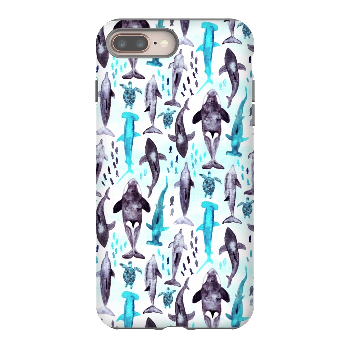 iPhone 8 plus StrongFit Ocean Animals  by Tigatiga