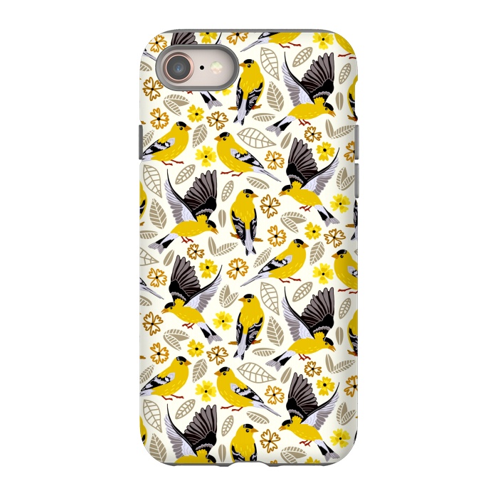 iPhone 8 StrongFit Goldfinches  by Tigatiga