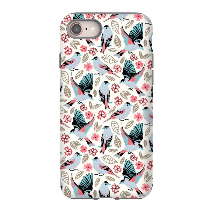 iPhone 8 StrongFit Fantasy Finches  by Tigatiga