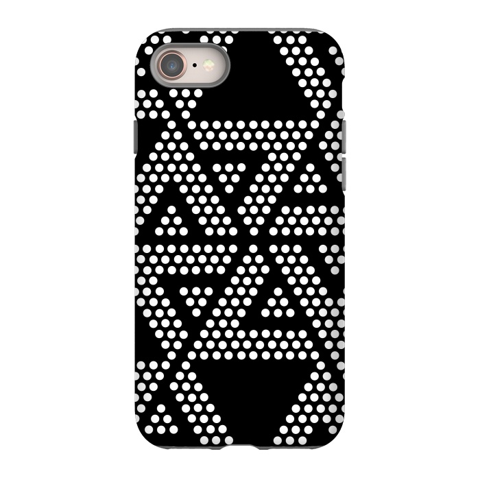 iPhone 8 StrongFit polka dots triangles by TMSarts