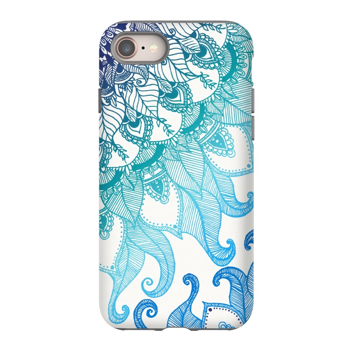 iPhone 8 StrongFit Mermaid Mandala by Rose Halsey