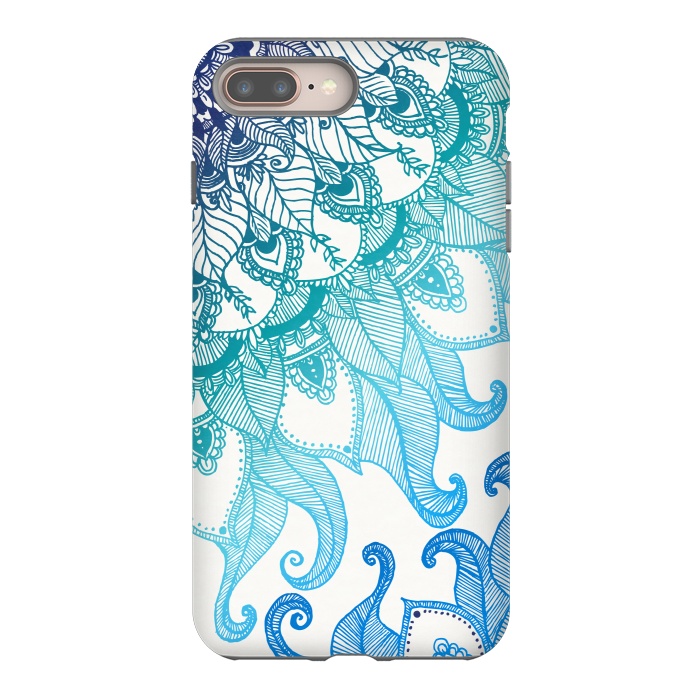 iPhone 8 plus StrongFit Mermaid Mandala by Rose Halsey